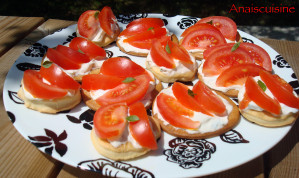 Recette Tartelettes aux tomates, mascarpone et basilic