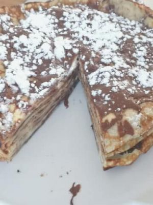 Recette Gâteau de crêpes au nutella et chantilly - délicieuse gourmandise !