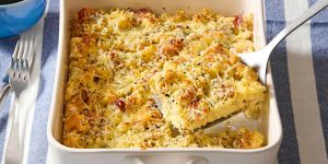 Recette Gruyere and Prosciutto Breakfast Casserole