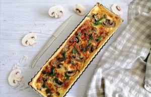 Recette Tarte aux champignons