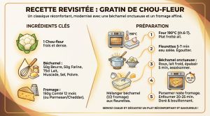 Recette Gratin chou-fleur raffiné : le classique revisité