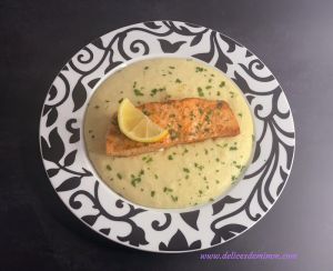 Recette Pavés de saumon poêlés et purée aux topinambours