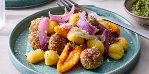 Recette Meatball Gnocchi Sheet Pan Dinner