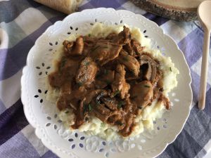 Recette Poulet stroganoff