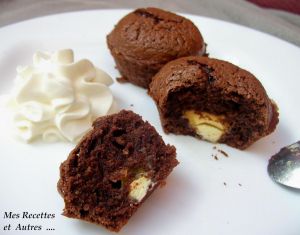 Recette Muffins au Chocolat Cœur de Chocolat Blanc