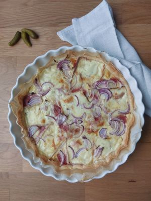 Recette Tarte aux restes de raclette (recette facile et anti-gaspi)