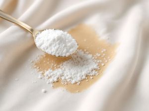 Recette Détacher une tache d’huile fraîche sur tissu avec du bicarbonate de soude absorbant