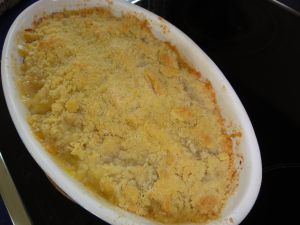 Recette Crumble pommes & rhubarbe