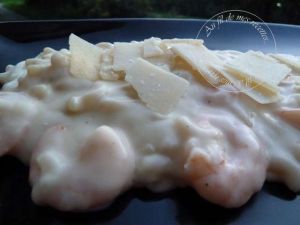 Recette Risotto de pates aux crevettes