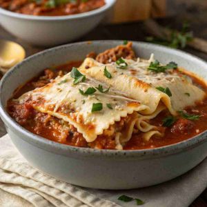 Recette Easy Creamy Lasagna Soup – Rich Ricotta Recipe