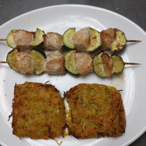 Recette Galettes pdt carotte courgette râpées au COMBI NINJA