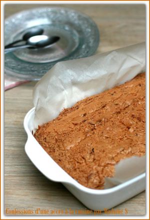 Recette Brownie à la pâte à tartiner aux spéculoos, pépites de chocolat et noix de pécan
