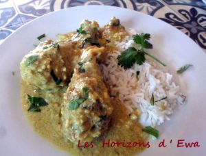 Recette Poulet korma