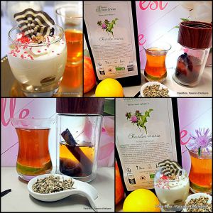 Recette DESSERT FACILE Verrine à la mousse légère + tisane épices chardon marie