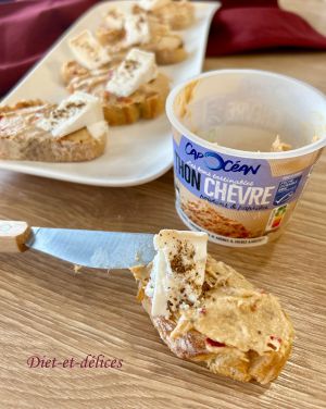 Recette Toasts au thon et au chèvre