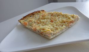 Recette Pizza fromage frais, crevette et crabe