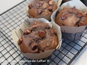 Recette Muffins double chocolat et à la crème sure