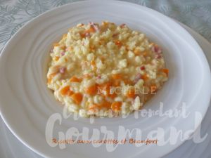 Recette Risotto aux carottes et Beaufort