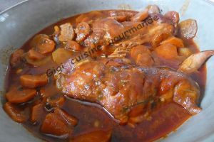 Recette Lapin aux carottes sauce tomates
