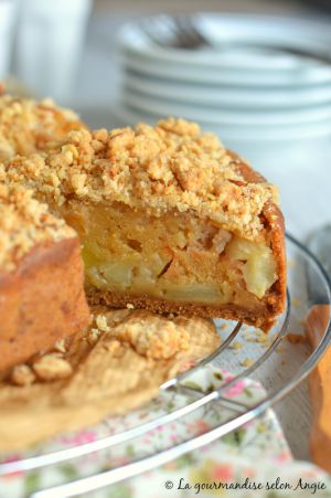 Recette Gâteau aux pommes façon crumble #vegan