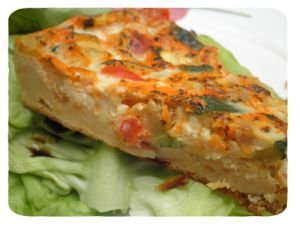 Recette Quiche sans pâte aux légumes