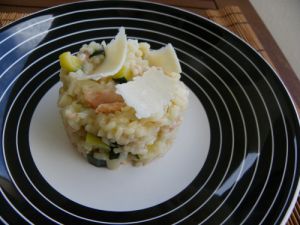 Recette Risotto Saumon/Courgette