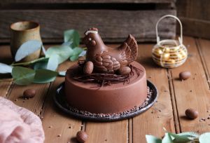 Recette Caramel et chocolat pour un entremets de Pâques hyper régressif