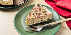 Recette Easy Peppermint Bark Cheesecake