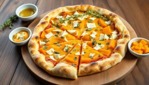 Recette Pizza à la butternut et scamorza : recette gourmande