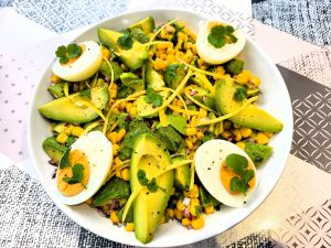 Recette Salade maïs avocats à la coriandre