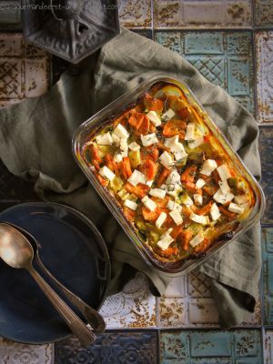 Recette Gratin de patate douce et fenouil au curry et lait de coco