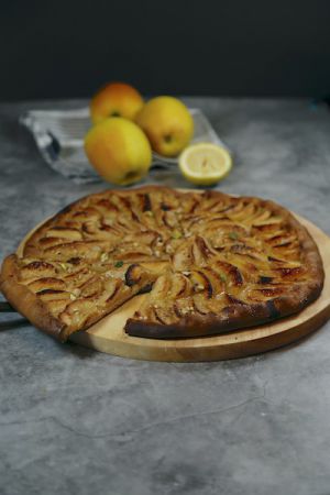 Recette Tarte pommes-pistaches