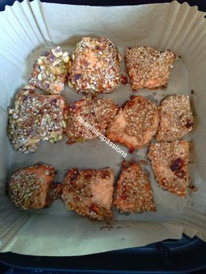 Recette Saumon en croûte de pistache