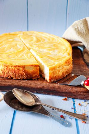 Recette Cheesecake à la ricotta & Lemon Curd