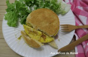 Recette Croque-monsieur à l'omelette au bacon et emmental