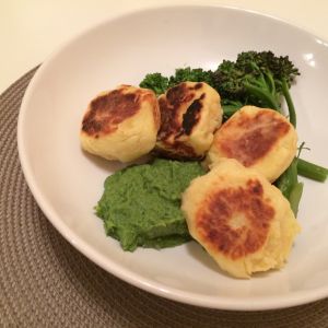 Recette Croquettes de pommes de terre et brocolis violets