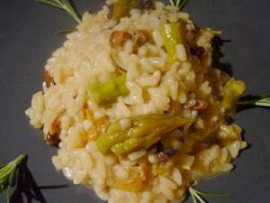 Recette Risotto aux pointes d'Asperges&Champignons