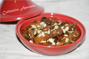 Recette Tajine marocain de lapin aux raisins secs