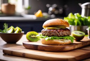 Recette Kiwi Burger : quand le fruit emblématique s’invite dans un sandwich