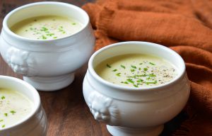 Recette Recette super facile et absolument parfaite de potage aux poireaux!