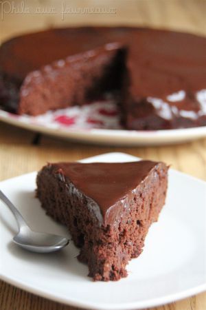 Recette Gâteau au chocolat & à la betterave, nappage au chocolat