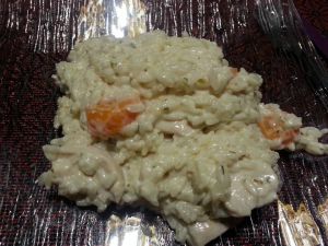 Recette Blanc de poulet, riz, boursin