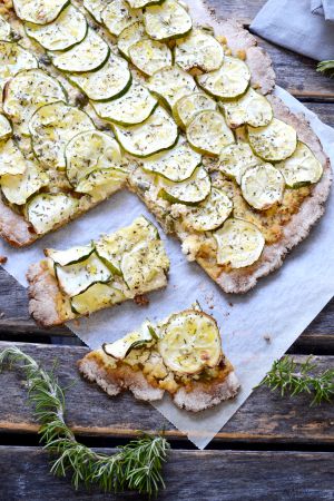 Recette Tarte fromagère rustique aux courgettes #vegan