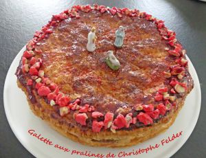 Recette Galette aux pralines de Christophe Felder * – Foodista challenge # 117