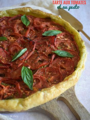 Recette Tarte aux tomates et au pesto