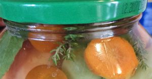 Recette Tomates vertes en saumure - conserve /  Murături/ Gogonele