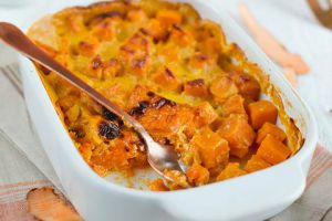 Recette Gratin de potiron et patate douce au comté