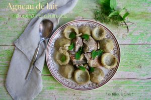 Recette Agneau de lait aux artichauts