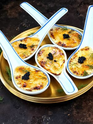 Recette Crème brûlée salée au saumon fumé