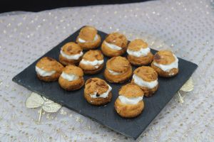Recette Gougères au parmesan et mousse de fromage frais